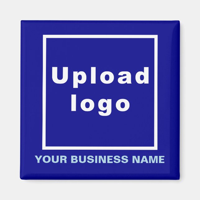 Business Namn och Logotyp Blue Square Magnet (Framsidan)