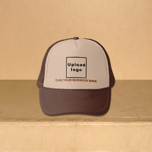 Business Namn och Logotyp Brown och Tan Truckerkep Keps