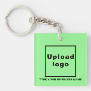 Business Namn och Logotyp Ljust grönt Square Acryl