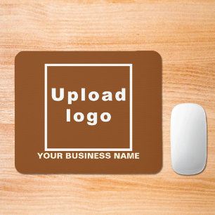 Business Namn och Logotyp på Brown Mouse Pad Musmatta