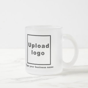 Business Namn och Logotyp på Glass Mugg
