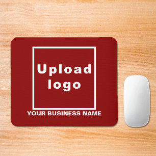 Business Namn och Logotyp på Red Mouse Pad Musmatta