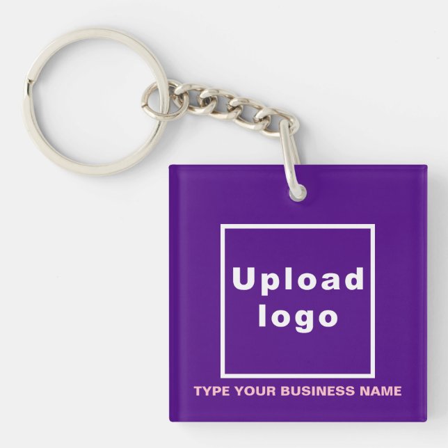 Business Namn och Logotyp Rosa Square Acrylic (Framsidan)