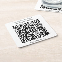 Business Namn och QR-kodmeny