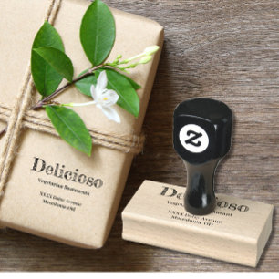 Business Namn Rubber Frimärke Stämpel