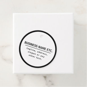 Business Namn & Slogan/annan text Svartvitt Gåvor Etiketter
