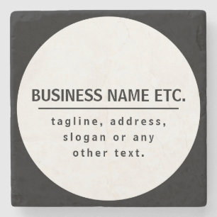 Business Namn & Slogan/annan text Svartvitt Stenunderlägg