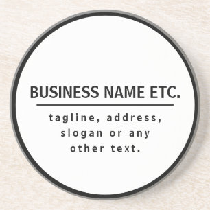 Business Namn & Slogan/annan text Svartvitt Underlägg
