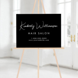 Business Namn Snyggt Namnteckning skript svart