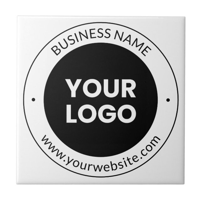 Business Namn & Website eller Slogan, Tack etc. Kakelplatta (Framsidan)