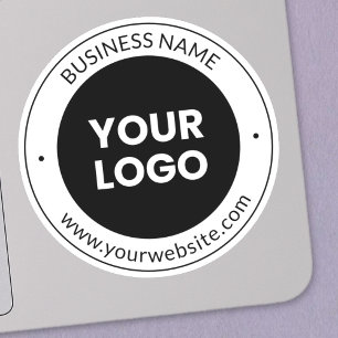 Business Namn & Website eller Slogan, Tack etc. Klistermärken