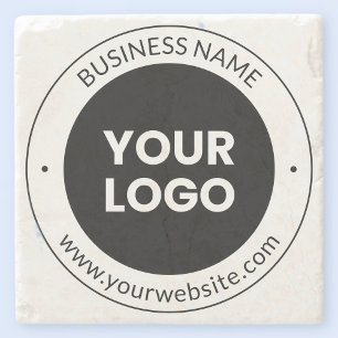 Business Namn & Website eller Slogan, Tack etc. Stenunderlägg