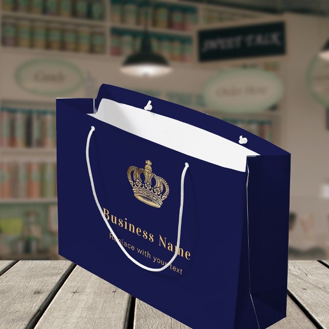 Business Navy Blue guld royal krona (Skapare uppladdad)