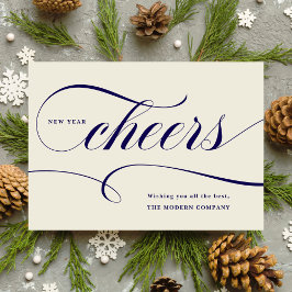 Business New Year Cheer Helgdag Card Julkort