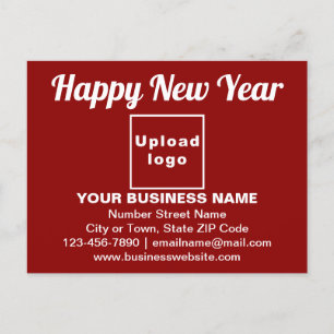 Business New Year Hälsning på Röda vykort