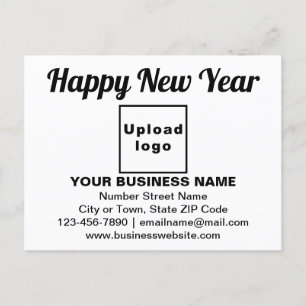 Business New Year Hälsning på vita vykort