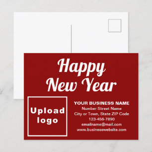 Business New Year Red Helgdag-vykort Helg Vykort