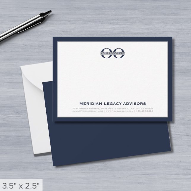 Business Note Card med Logotyp Anteckningskort (Skapare uppladdad)