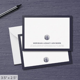 Business Note-kort för professionell Silver-förseg Anteckningskort