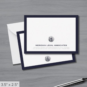Business Note-kort för professionell Silver Logoty Anteckningskort