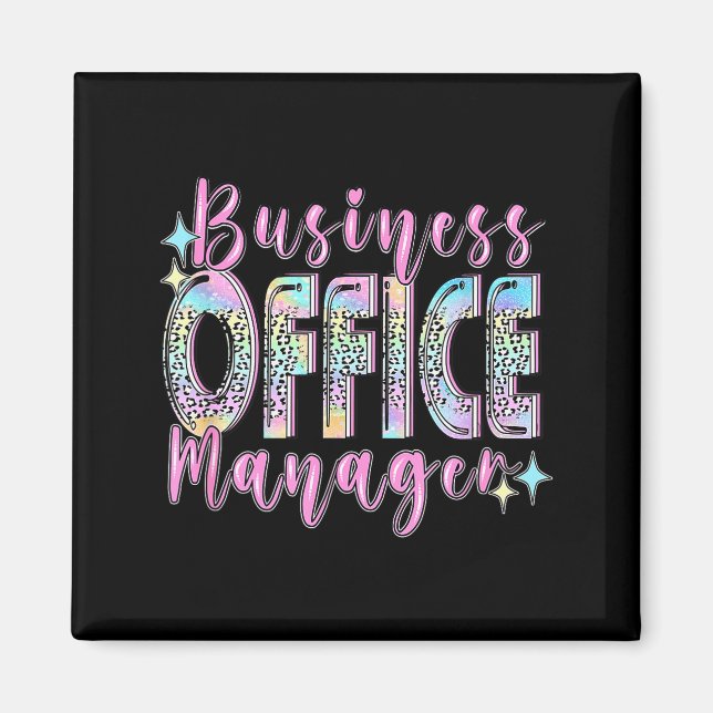 Business Office Manager Funny Front Teamwork Regio Magnet (Framsidan)