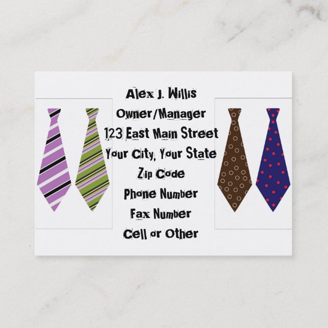 Business Office-Professionell Visitkort (Baksida)