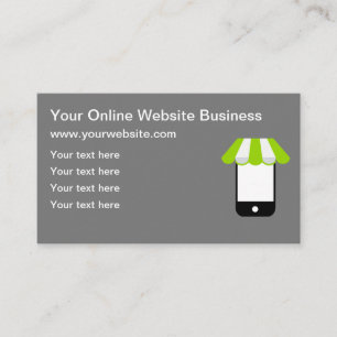 Business Online Shopping-webbplats Visitkort