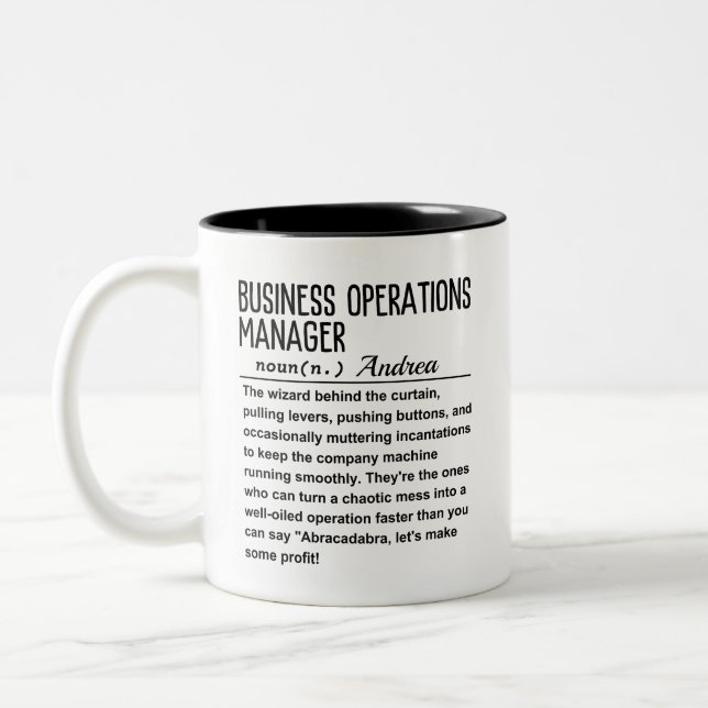 Business Operations Manager Två-Tonad Mugg (Vänster)