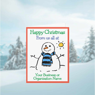 Business Organisation Snögubbe Company - jul Kort