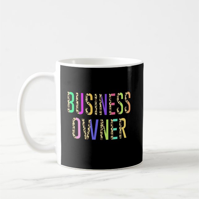 Business Owner Entrepreneur Gift Small Business Kaffemugg (Vänster)