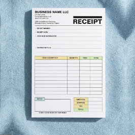 (Business Pad) Payment Sales Invoice Receipt Book Post-it Block