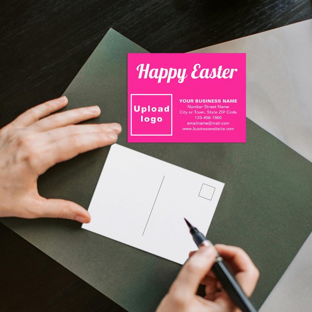 Business Påsk Rosa Helgdag-vykort Helg Vykort (Business Easter pink holiday postcard)
