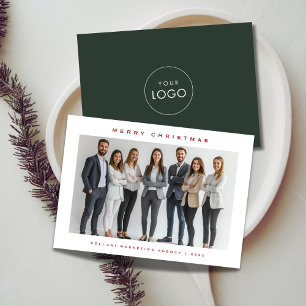 Business Photo Company-julkort med logotyp Julkort