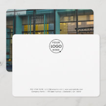 Business Photo Professionell Logotyp White Minimal