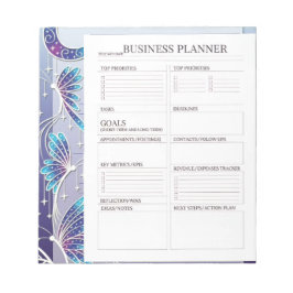 Business Planner white and black blue 💙 Anteckningsblock