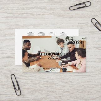Business Pocket Calendar 2024 Visitkort