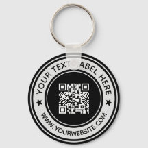 Business Professionell Scan Me QR Code Modern Blac