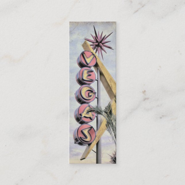 Business Profile Card för Vegas Smala Mini Visitkort (Framsida)