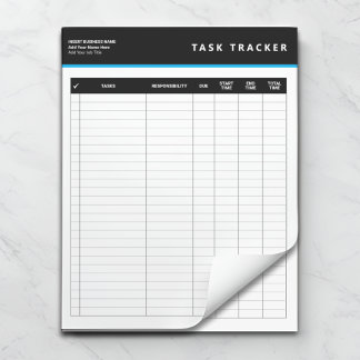 Business Project Management Task Tracker Notepad Anteckningsblock