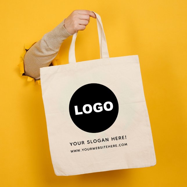 Business Promo Company Corporate Logotyp Tygkasse (Business Promo Company Corporate Logo Tote Bag)