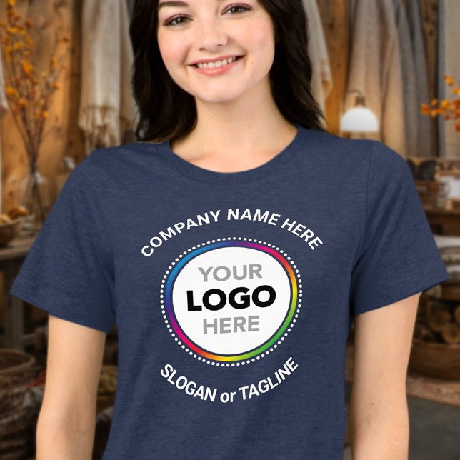 Business Promo T-Shirt for Circular Logo with Text (Skapare uppladdad)