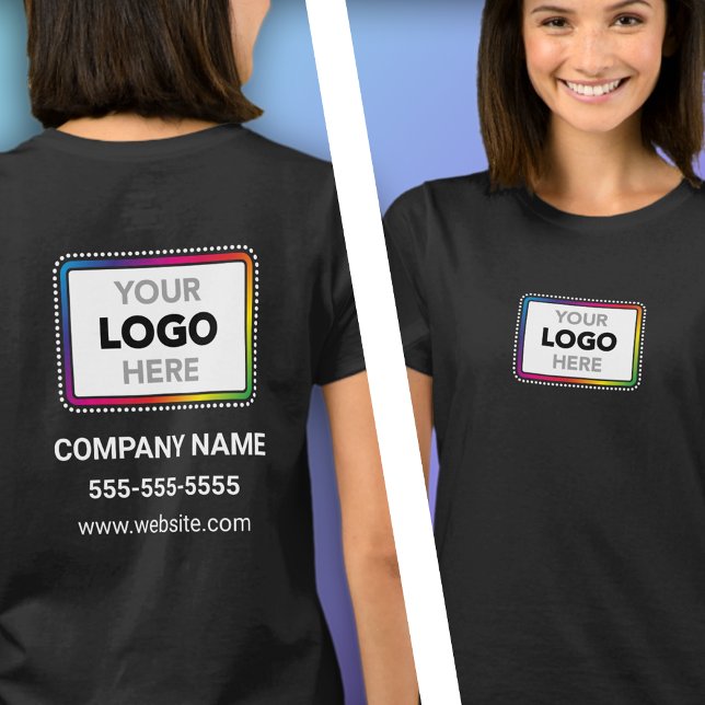 Business Promo T-Shirt with Front and Back Logo (Skapare uppladdad)