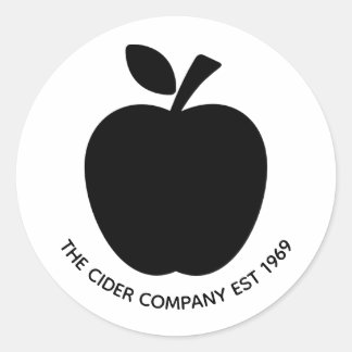 Business Promotional Stickers - The Cider Company Runt Klistermärke
