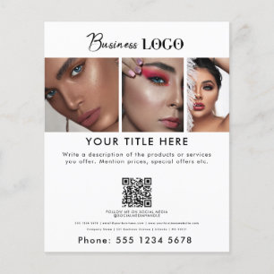 Business Promouty Hair Nagel Makeup Salon Flygblad