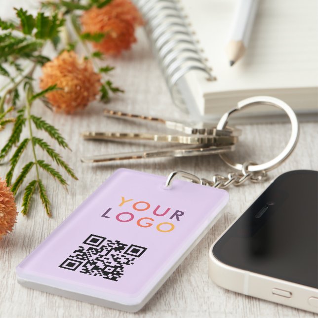 Business QR Code Logo Purple (Högra Framsidan)