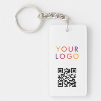 Business QR Code Logo White
