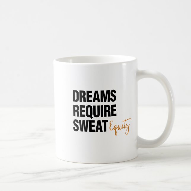 Business Quote Sweat Equity Entrepreneur  Kaffemugg (Höger)