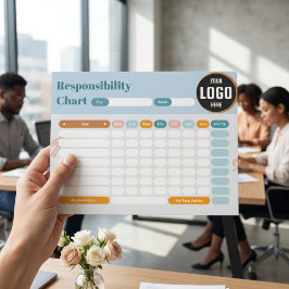 Business Responsibility Chores Chart Logo Checklis Anteckningsblock