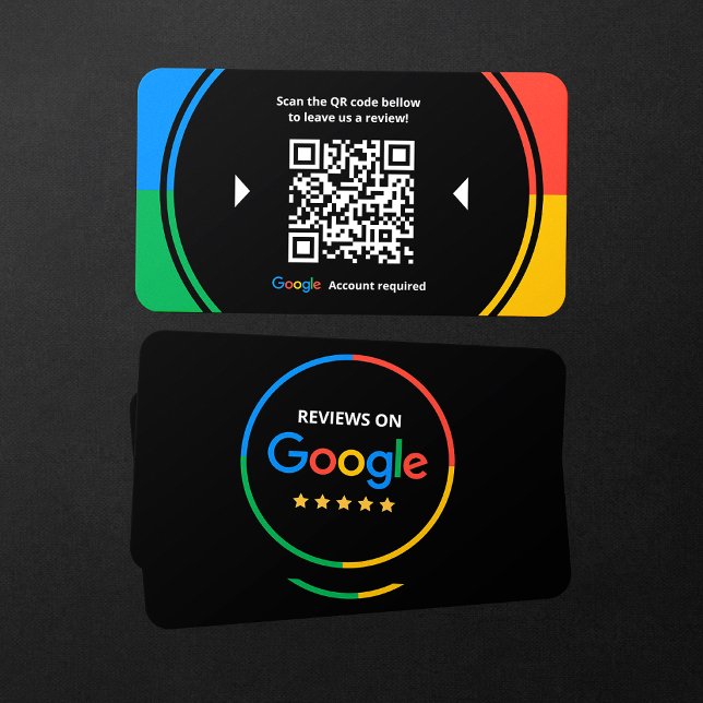 Business Review Link Google 5 Star Review QR-kod Visitkort (Skapare uppladdad)