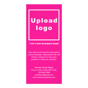Business Rosa Rack Card Reklamkort